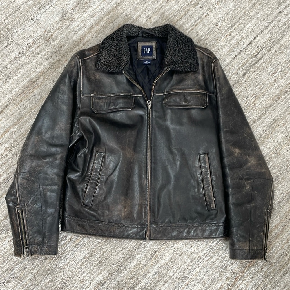 Vintage (25 years old) leather jacket.